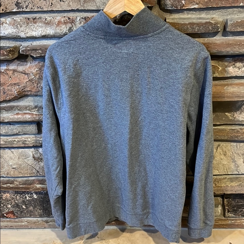 New Era Gray Los Angeles Lakers NBA Quarter Zip Pullover Sweatshirt - Picture 5 of 5
